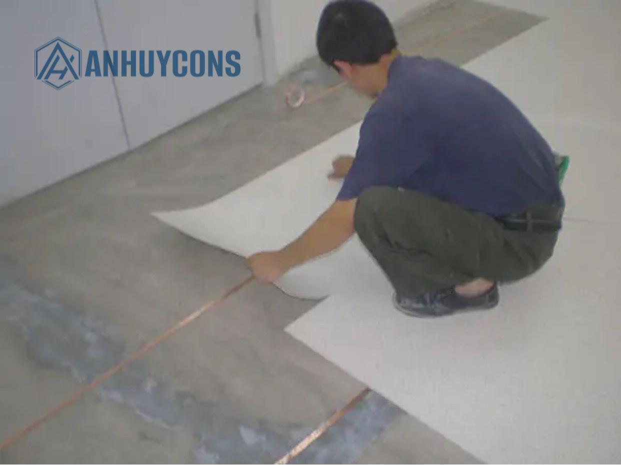 Quy trình lắp đặt sàn vinyl chống tĩnh điện