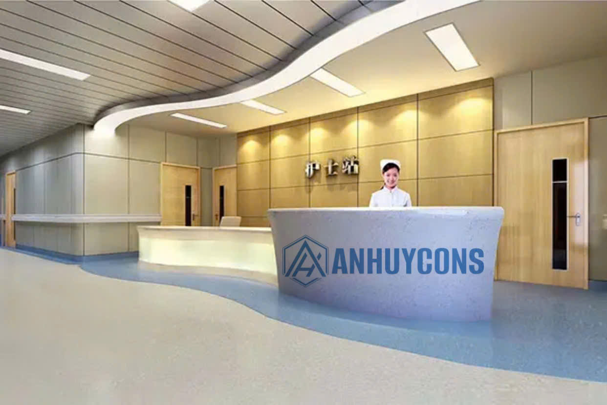 Tại sao sàn vinyl đồng nhất được sử dụng nhiều trong bệnh viện?